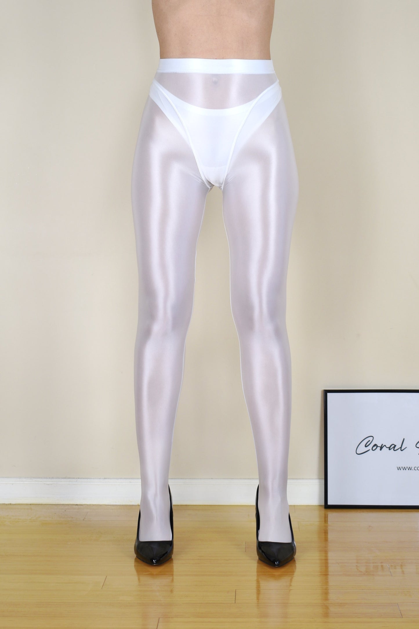High-Shine Opaque Shaping Tights