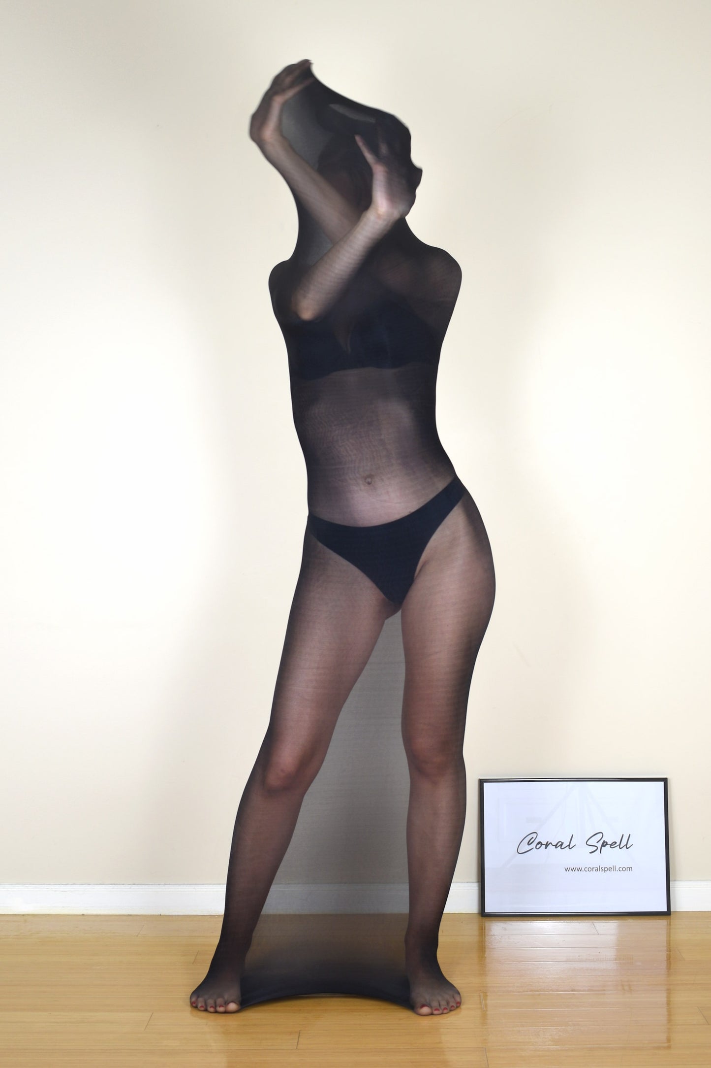 Transparent Nylon Cocoon Bodystocking