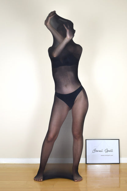 Transparent Nylon Cocoon Bodystocking