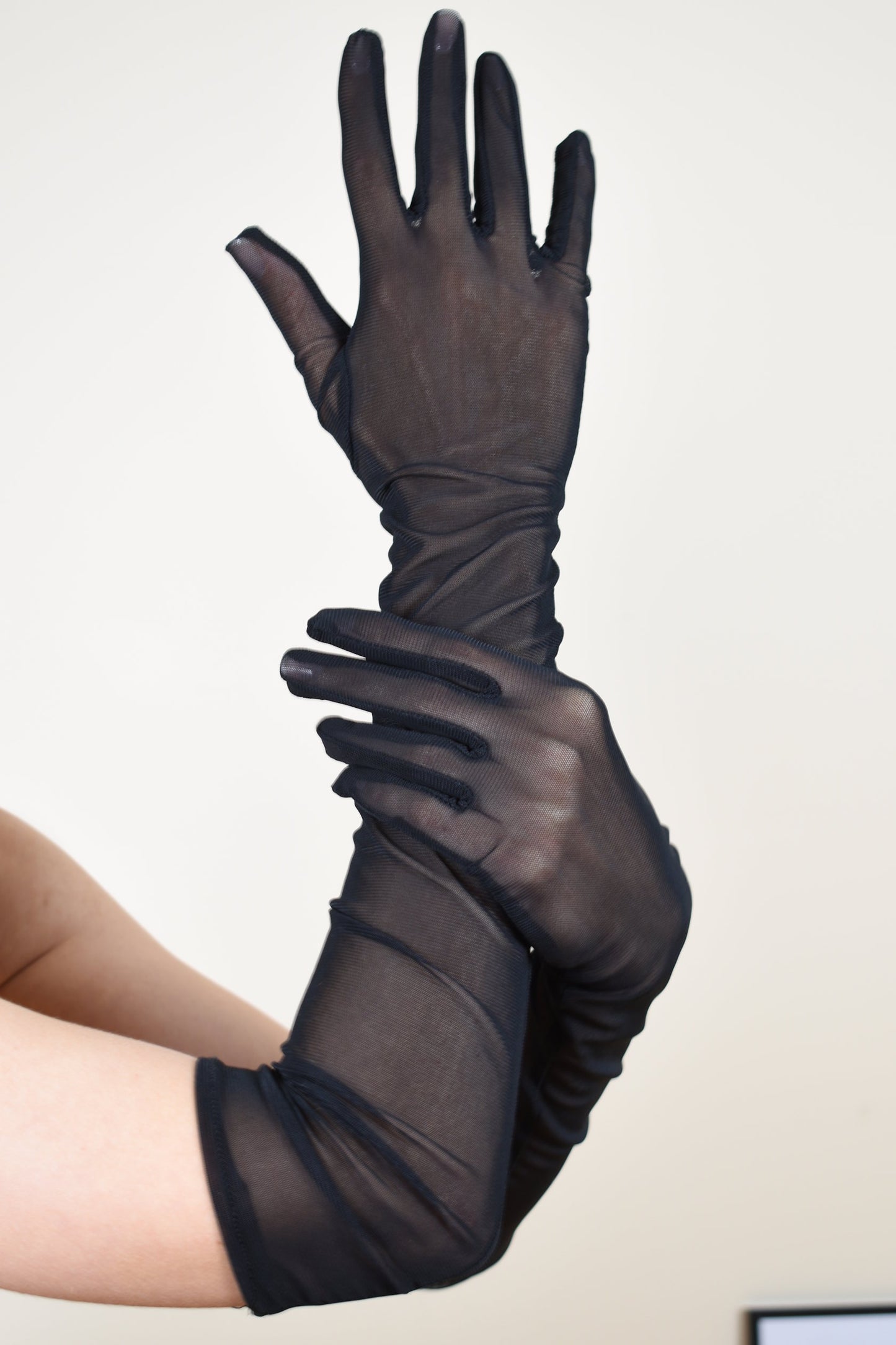 Sheer Tulle Opera Gloves