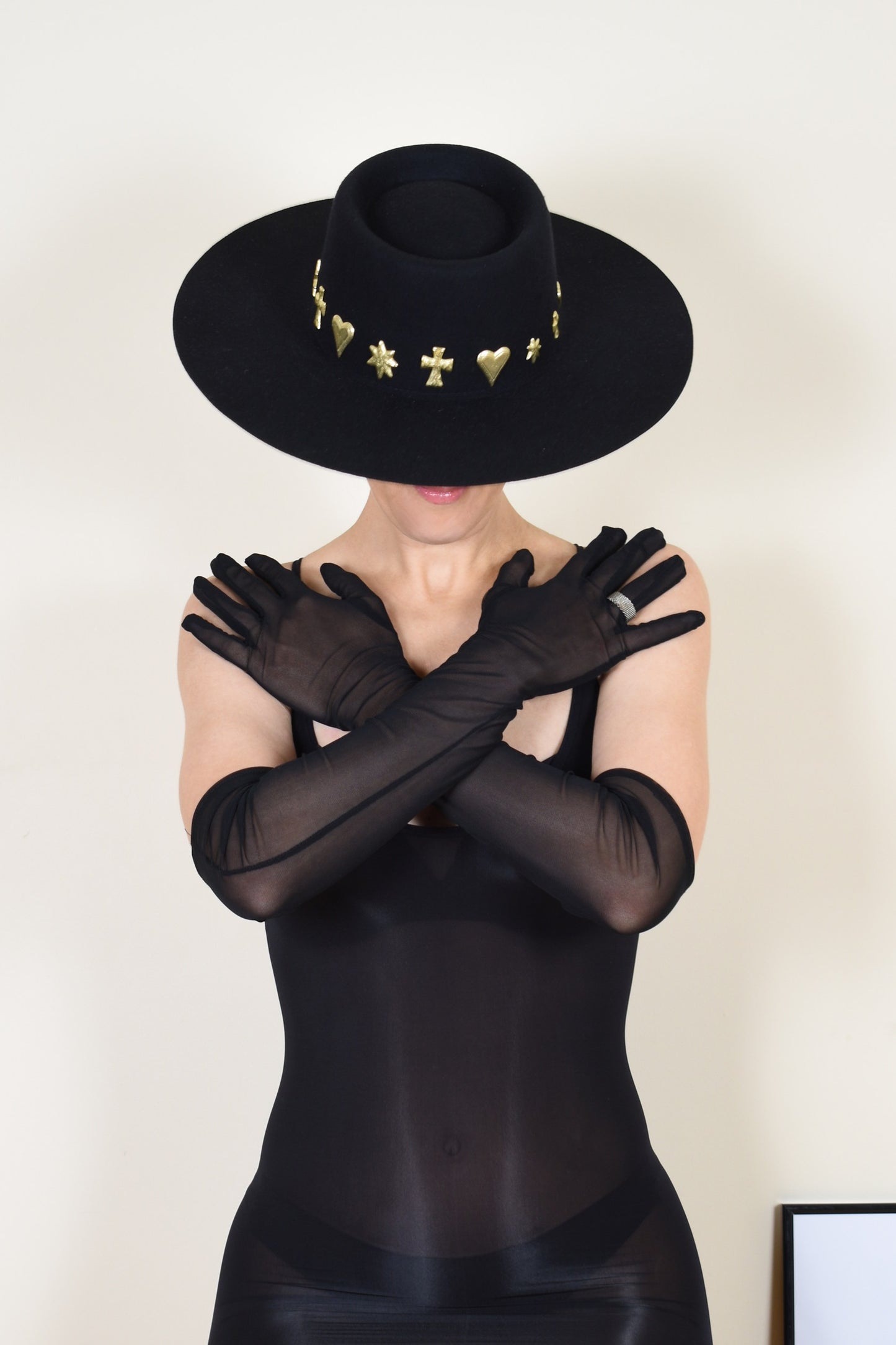 Sheer Tulle Opera Gloves