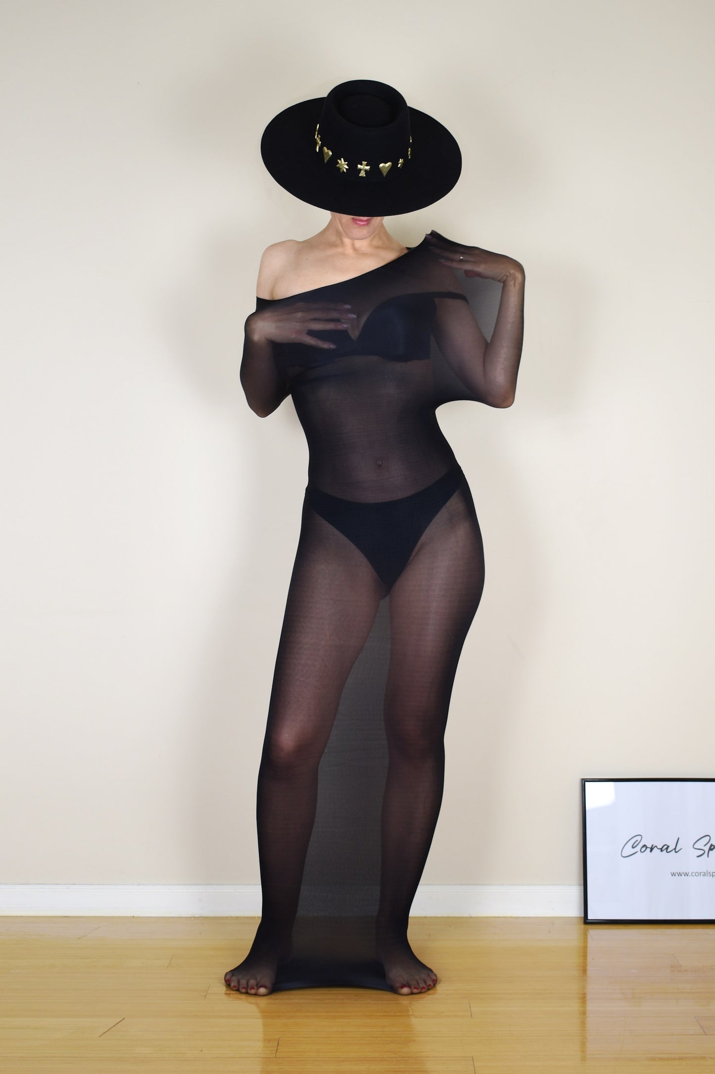 Transparent Nylon Cocoon Bodystocking