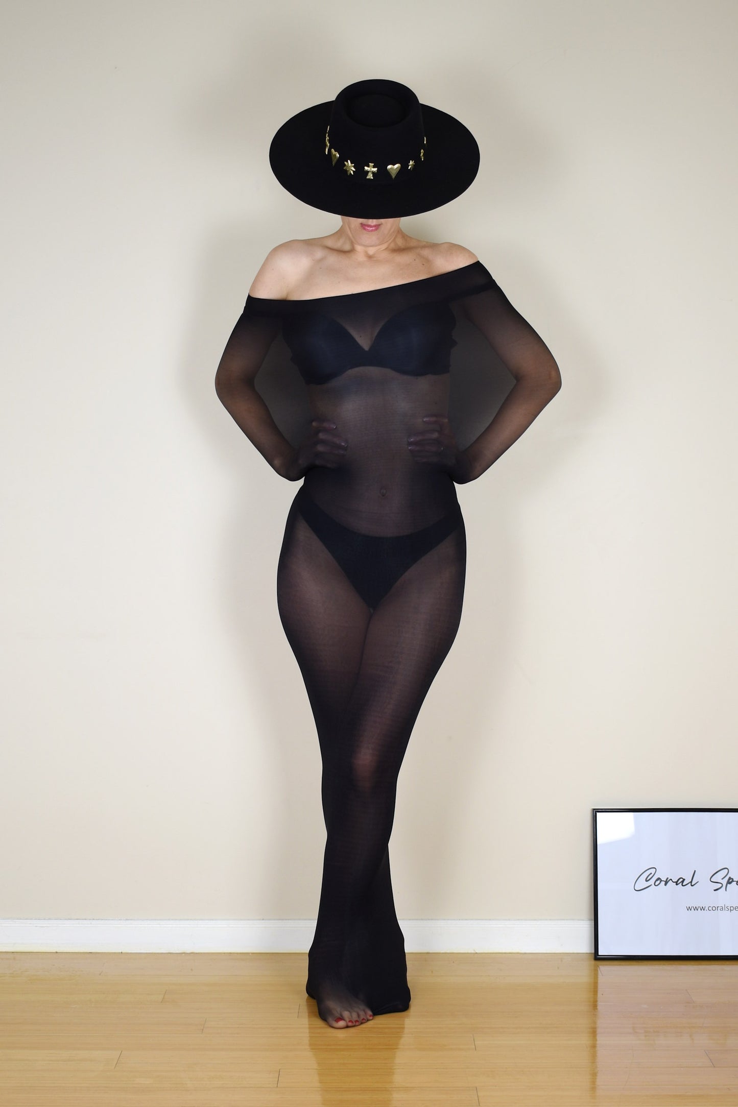 Transparent Nylon Cocoon Bodystocking