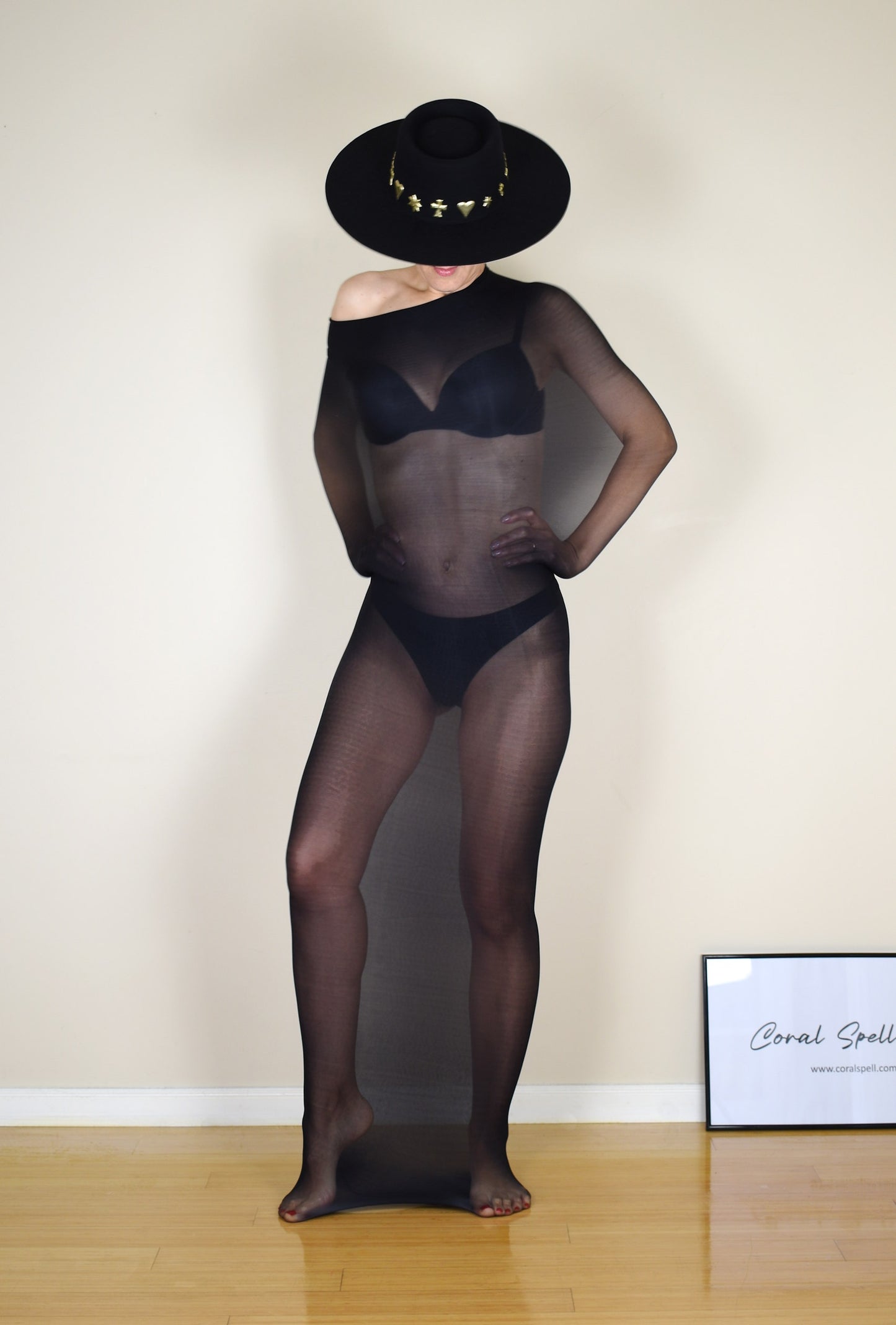 Transparent Nylon Cocoon Bodystocking