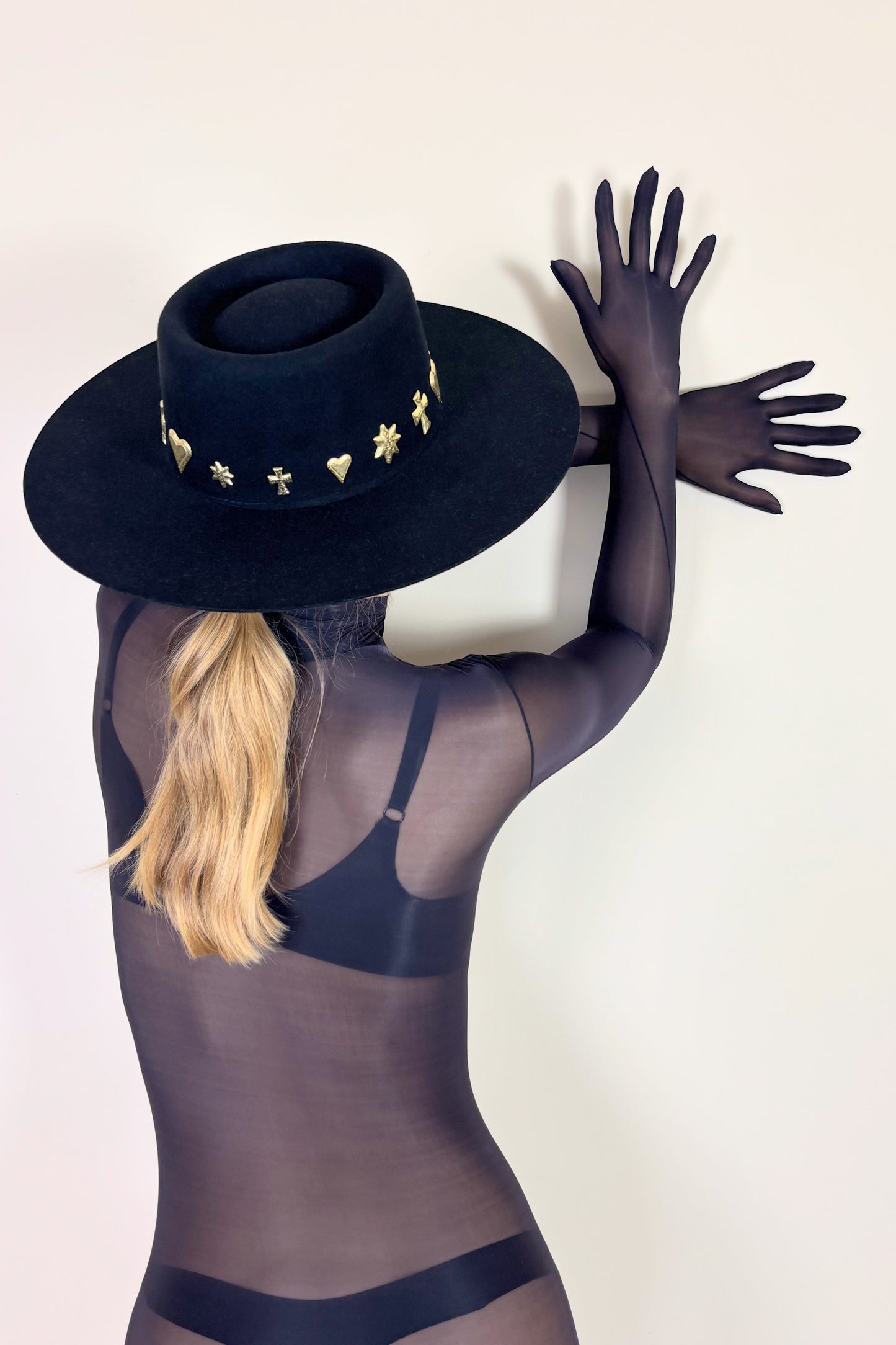Sheer High Neck Bodystocking with Front or Back Zip